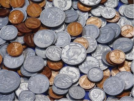 plastic coins