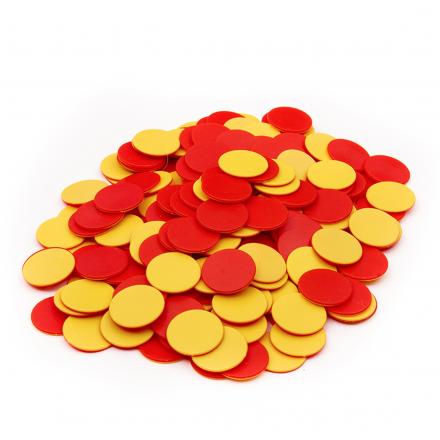 Red and Yellow Two-Sided Counters
